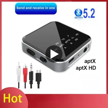 aptX-LL/HD ниска латентност Bluetooth 5.2 Адаптер аудиоприемника-предавател Микрофона и 3.5 мм Aux Безжична Стерео музикален адаптер Нова