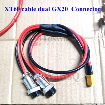 Мъжки Женски кабел XT60 до GX12 GX16 GX20 2 3 4 5 6-Болт Свързващ конектор Aviator Авиационна Plug Socket през Цялата Конектор XT90