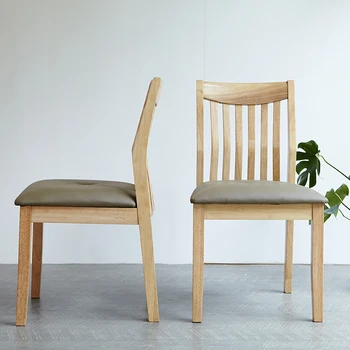 Модерни трапезни столове от масивно дърво в минималистичном стил за малки домашни ферми, маси и столове за трапезария, с гръб, кабинет