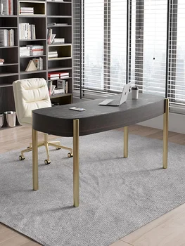 Лесен луксозно бюро от каменна табла, скрин, вграден домашен офис маса, малък семеен, модерен изчистен дизайн на спалня, бюро sense