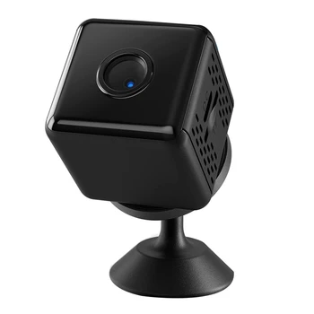 Безжична камера за сигурност 1080P, микрокамера за наблюдение с широкоъгълен обектив