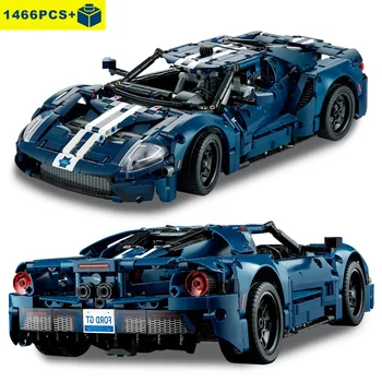 2023 Нов технически състезателна кола Ford GT Muscle Building Block Vehicle MOC 42154 Model Assembly Toy Bricks за децата, за Коледни подаръци