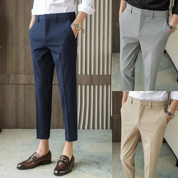 Новата пролетно-лятна мода 2022 година, Мъжки ежедневни панталони Nine Cent, Мъжки панталони костюмные панталони, Мъжки Бизнес Официални панталони L181
