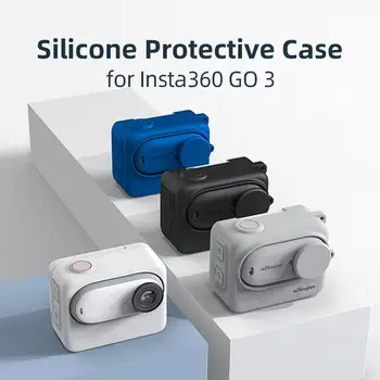 Силиконов защитен калъф за екшън камери Insta360 Go 3, защитни ръкави по цялата дължина, аксесоари за фотоапарати