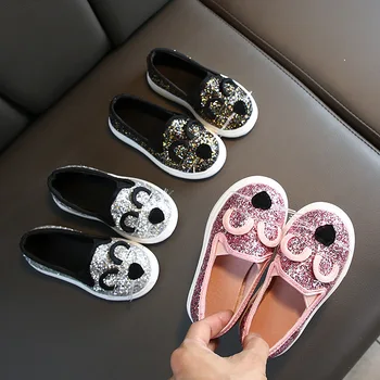 Пролет 2021, нови тънки обувки за момичета, корейската версия на детски ежедневни обувки с мека подметка котка, детски обувки, студентски обувки за почивка