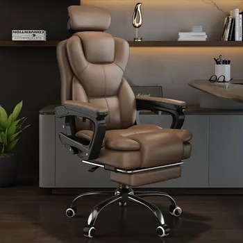 Дизайнерско ергономичен офис стол за игри, въртящо се на колела, удобен офис стол с акцент, офис шезлонг за кабинет, офис мебели HDH