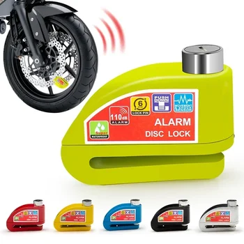 Аксесоари за мотоциклети Мотоциклети велосипеди заключване Алармена система за Защита от кражба от алуминиева сплав Напомняне за веревочном замъка Чанта