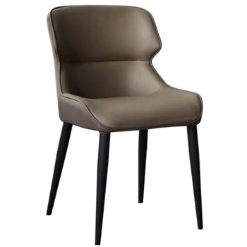 Трапезария стол от скандинавския желязо домашен модерен минималистичен стол за хранене лесен луксозен стол продажба на едро на Италианската фабрика минималистичен конференция