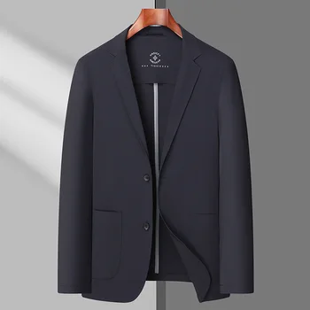 Нов прием на Модни летни мъжки ежедневни тънки якета хладно и свободно, намаляване и бизнес слънцезащитен костюм размер плюс XL-7XL8XL