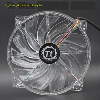 За TT 17 см 170 мм Вентилатор на шасито, безшумен вентилатор за охлаждане на компютър, вентилатор 17020 с led осветление, вентилатор 170x170x20 мм