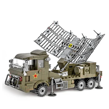 2021 Втората световна война Армия Военен войници Градска полиция swat Автомобил за радарно наблюдение на Строителни блокове, Тухли, Детски играчки Подарък