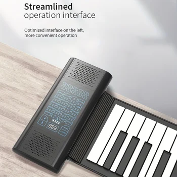 Многофункционално джобно складное пиано ръчно изработени от силикон с 88 клавиша и два високоговорителя 2