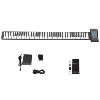 Многофункционално джобно складное пиано ръчно изработени от силикон с 88 клавиша и два високоговорителя 5