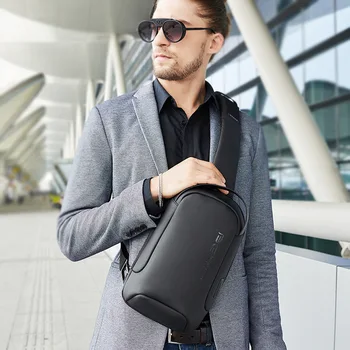 Нагрудная чанта за спортен автомобил Bange, висококачествена мъжка чанта през рамо, ежедневни бизнес чанта-месинджър, мъжки нагрудная чанта от плат Оксфорд, мъжки Usb зареждане