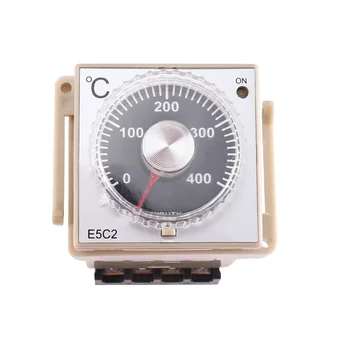 1 бр. Регулатор на температура тип употреба рейки E5C2 220 0 ~ 399 ℃ Ключ за управление на цифров дисплей (B) 0