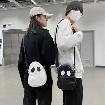 Чанта-Призрак, Череп, готически чанти, аниме чанта на рамото с Призрачно лице, Y2k, чантата през рамо, Mochila, Аксесоари за cosplay, няколко чанти
