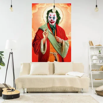 Светите Фигури, Гоблен с изображение на Исус, Художествена естетика в стил хипи, с принтом в стил бохо, килими за вашата спалня или украса на дома