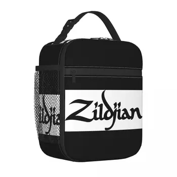Чанта за обяд с логото на Z-Zildjians, Преносим обяд-бокс с цип за детето, Рок мюзикъл-офис чанта-хладилник, забавни Оксфордские термосумки за обяд