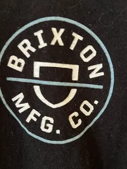 Мъжка Черна тениска с логото на Brixton Размер M Brxtn