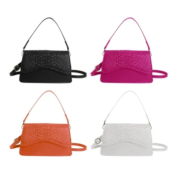 Малка дамска чанта през рамо, модерна чанта-тоут под мишниците, малка чанта-клатч, чанта с регулируема каишка, портфейл