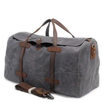 Холщовые пътни чанти Мъжки пътна чанта-голям капацитет в ретро стил Дамски Туристическа чанта за къмпинг ръчния багаж