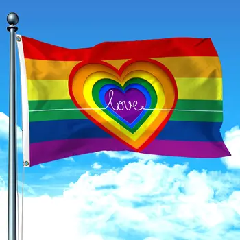Покажете знаме на гей-парад от 100% полиестер.