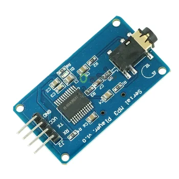 1бр YX5300 UART TTL Последователно Управление на MP3 Музикален Плеър, Модул за Поддръжка на MP3/WAV Micro SD/SDHC Карти За Arduino/AVR/ARM/PIC НОВА