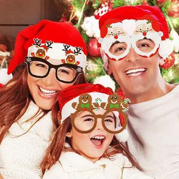 9шт Коледни Очила, Сувенири за Коледно парти Аксесоари за Децата Аксесоари, Реквизит за Снимки