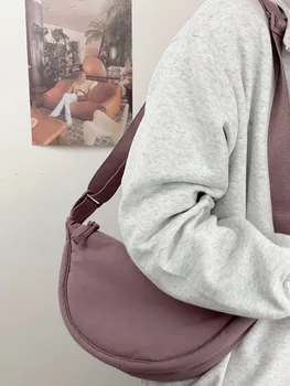 Чанта за равиоли, Дамска чанта във формата на полумесец, Чанта през рамо, Чанта за фитнес студентското движение 0