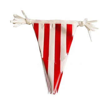 Промоционални вывешенные знамена, шарени забрана на вимпел, 1 комплект за флагчета в червената лента за вашето парти в стила на циркови карнавал