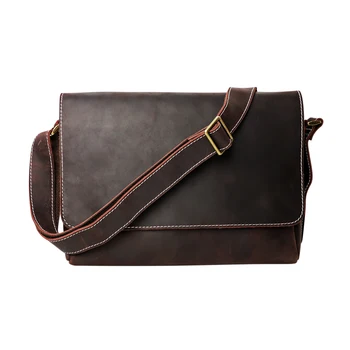 Мъжка чанта-месинджър от естествена кожа, мъжки бизнес чанти-прашка, реколта чанта през рамо за мъже, ежедневна чанта през рамо 0