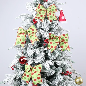 Весела Коледа, Коледна украса с бантиком за дома 2023, украси за коледната елха, Коледа, Нова година 2024, Natal Навидад Noel