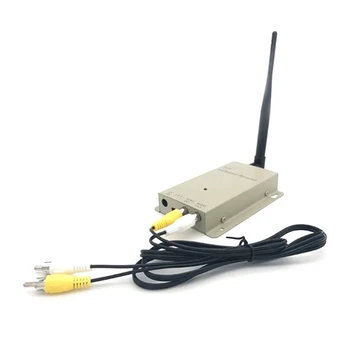 Безжичен АУДИО-видео аудиопередатчик 1.2 G 5W 1.2 Ghz 5000MW с приемник на 1.2 G Антена с висок коефициент на усилване на Далечни разстояния 0