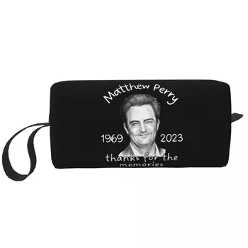 Чанта за Грим на Чандлър Бинг Memoriam Matthew Perry, Голяма Косметичка, Мъжки Дамски Чанта За Тоалетни Принадлежности, Чанта За Багаж, Чанта
