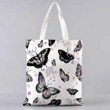 Цветна чанта за пазаруване с флорални принтом 
