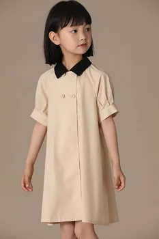 Детско парти за момичета, Корейската модни дрехи за момичета, пролетта и лятото ежедневна рокля на принцеса 5-12 години