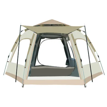 Улични палатки туристическа палатка продукти за активна почивка, Водоустойчив трехсезонная сгъваема палатка за 2 души Туристическа екипировка