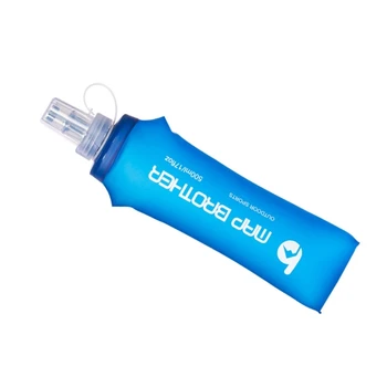 2024 Нови мека сгъваема бутилка за вода от TPU за еднократна употреба, комплект за хидратация за джогинг, сгъваема колба