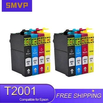 Мастилницата T2001 T2004 за 8шт Epson Workforce WF 2510 2520 2530 2540 Expression XP-100 200 300 310 400 410 T2001 XL