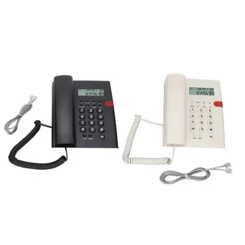 Стационарен телефон на английски език с LCD дисплей CallerID За повторно набиране запис разговори
