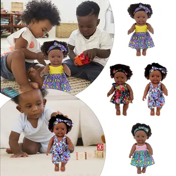 Симпатичен 30 см Черна Африканска Открита Детска Играчка 1БР Съвети Украшение