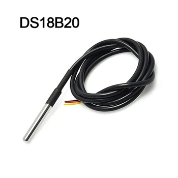 Водоустойчив температурен датчик DS18b20 с резба 1 м, 3 м и 5 м Датчик DS18B20 температура с кабел за Arduino САМ Accessories