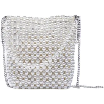 ZA, нова чанта с перлата на мъниста, бяла бродирани мъниста фея, преносими чанти-незабавни посланици на веригата, дамски портмонета и чанти, дамски чанта през рамо