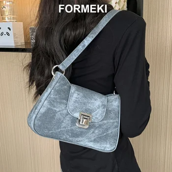 Formeki Нова дамска чанта Ins Модерна дамска чанта ежедневни лаконичная чанта през рамо квадратна чанта