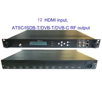 4 транспондер 1080P 12/16 HDMI to/DVB-T енкодер модулатор Цифрова телевизия headend DVB-T RF Модулатор VEK-4782I-12/16