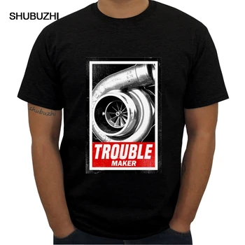 Мъжки t-shirt BOOST TROUBLE MAKER от памук и поли shubuzhi, памучен годишна ежедневна тениска на луксозна марка с кръгло деколте