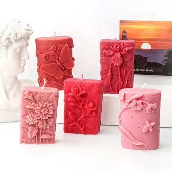 Силиконова форма Love Heart Rose за сватбени свещи, под формата на сапун, Ароматерапия, Сватбени подаръци ръчна изработка