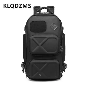 Мъжки раница KLQDZMS, мултифункционален училище чанта за кратки пътувания, плат Оксфорд, водоустойчив 16-инчовата чанта за лаптоп за през рамо