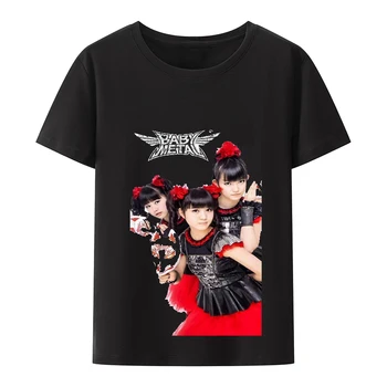Babymetal Metal Galaxy Japan Тениска Дет метъл групи За мъже, хип-хоп, Рок-група, ежедневни блузи y2kTees с къс ръкав