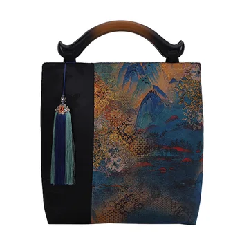 Класическа чанта за ръце, реколта дамски чанти, портфейли, чанти с ресни и пискюли